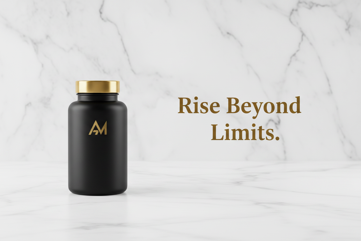 Rise Beyond Limits — Bottle with Text